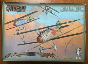 Green Tail Trilogy Albatros Jasta 5, 1/32 Wingnut Wings Kit, No Directions, also - Bild 1 von 24