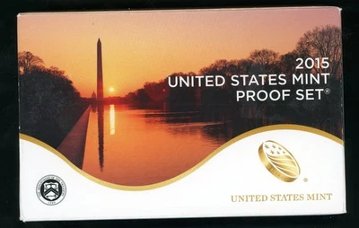 UNITED STATES 2015 COMPLETE 14 PC PROOF SET IN UNOPENED BOX WITH COA B - Image 1 of 2