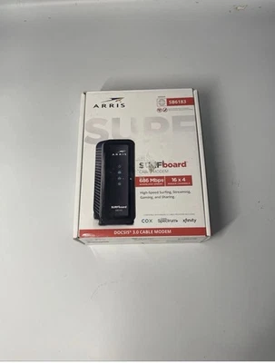 ARRIS SURFboard SB6183 DOCSIS 3.0 Cable Modem -Xfinity Spectrum BLACK New - Image 1 of 4
