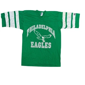 Vintage 90s Logo 7 Mens Size Medium Philadelphia Eagles Jersey Ringer Shirt - Picture 1 of 8
