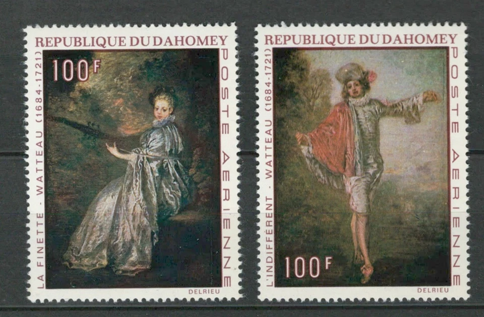 LOTE DE SELLOS DE CORREO AÉREO MNH PINTURAS COLONIAS FRANCESAS DAHOMEY (DAH 922) Foto 1 de 1