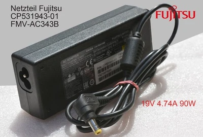 NETZTEIL FUJITSU 19V 4.74A 90W CP531943-01 5.5-2.5mm LIFEBOOK E-S-A-T-U-  MMC - Bild 1 von 2