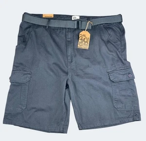 Pantalones Cortos Carga CD Cobre Denim Para Hombre Gris 100% Algodón Con Cinturón Talla 44 - Imagen 1 de 14