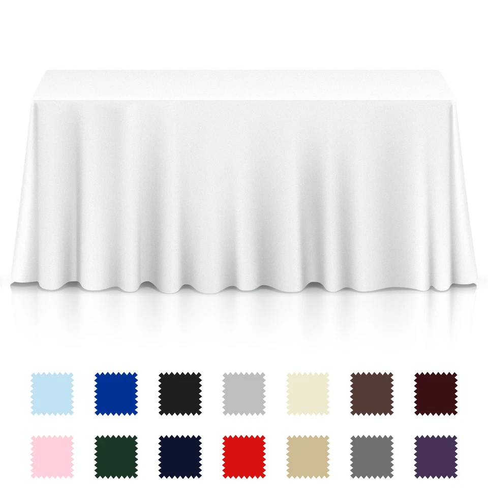 Rectangular Wedding Banquet Polyester Fabric Tablecloth - Image 1 of 1