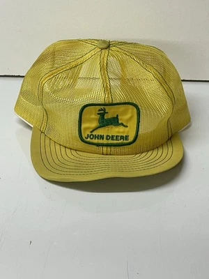 Parche bordado de malla amarilla John Deere Louisville KY de colección gorra SnapBack de malla Foto 1 de 4