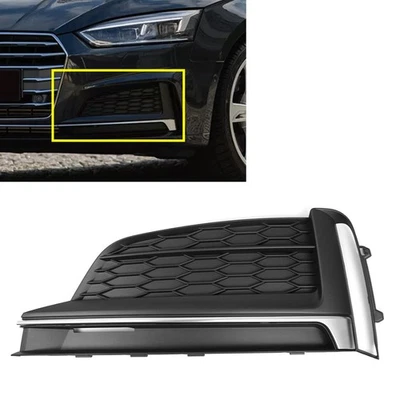 Front Bumper Fog Light Lamp Grill Bezel Cover for Audi A5 S5 2017-2020 US - Изображение 1 из 4