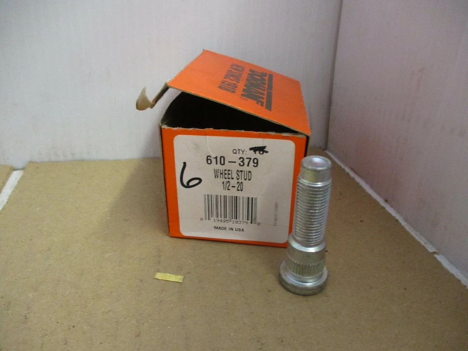 DORMAN SERRATED FRONT WHEEL STUD BOLT 1/2"-20 X 1-61-64" 610-379 QTY-1 - Image 1 of 1