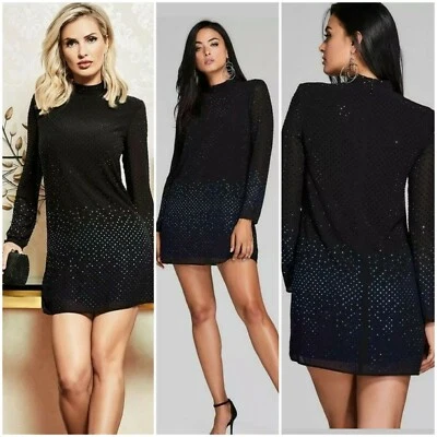 💦💦 NUEVO CON ETIQUETAS Guess By Marciano FARA OMBRE VESTIDO CRISTAL TALLA 40/S 💦💦 Foto 1 de 4