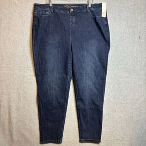 Weiche Umrandung Damen 5 Taschen Pull-On Leggings Denim Jeggings 2X 22W Neu mit Etikett - Bild 1 von 10