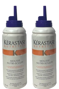 2 Kerastase Nutritive K Mousse Nutri Sculpt BODIFYING HAIR FOUNDATION 5.1 oz Ea - Picture 1 of 1
