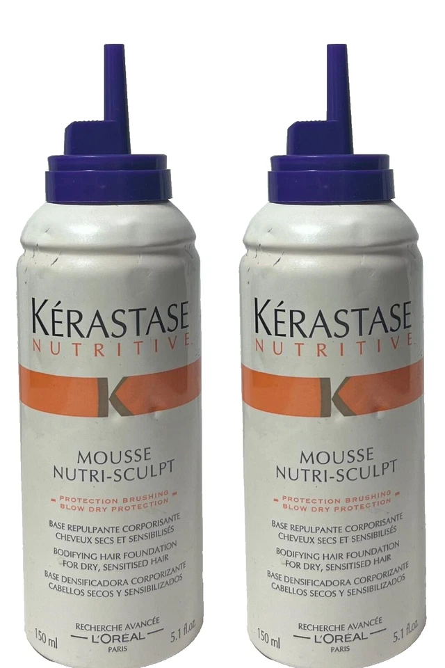 2 Kerastase Nutritive K Mousse Nutri Sculpt BODIFYING HAIR FOUNDATION 5.1 oz Ea - Image 1 of 1