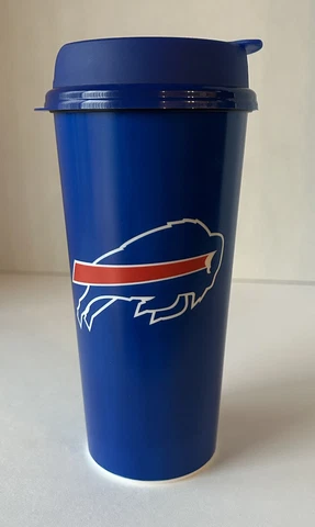 Buffalo Bills Playoff Travel Tumbler. RARE NFL Promotional Item. Clean Cover