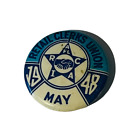 Retail Clerk Trade Union Pin Button Pinback Bastian Bros Vtg 1948 May Antique Us