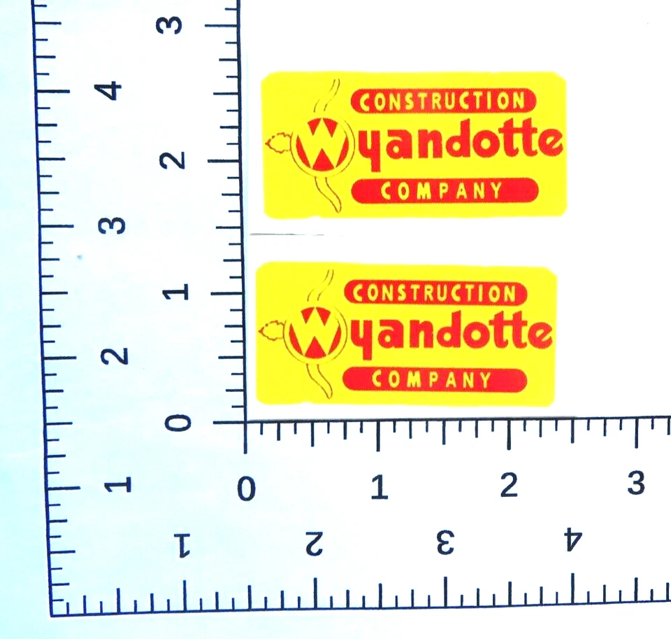 Juego de calcomanías para tobogán acuático para Wyandotte Construction Co, camión ENVÍO CON SEGUIMIENTO Foto 1 de 1