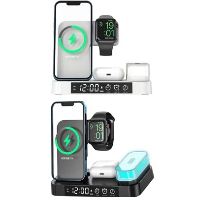 Wireless Charging Station For Multiple Devices White New 30W - Image 1 of 4