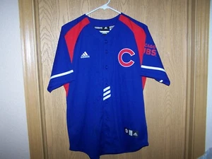 Chicago Cubs Retro MLB BUTTON DOWN Castro Adidas Jersey Youth L 14-16 BLUE - Picture 1 of 7