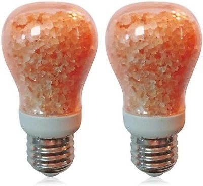 Himalayan Glow 7-Watt, Dimmable Light Bulbs,A19 Salt lamp |2-Pack, Pink, 2 Count - Image 1 of 2