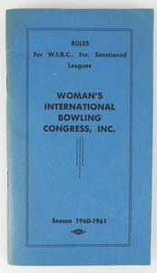 Folleto de reglas vintage del Congreso Internacional de Bolos para Mujer 1960 WIBC - Imagen 1 de 5
