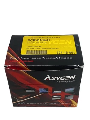 (250/Pk) CORNING AXYGEN 0.1mL Clear PCR Strip Tubes And Caps PCR-0104-C - Image 1 of 3