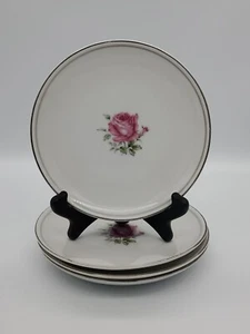4 Vintage Imperial Rose Feinchina Japan 6702 Brot- und Butterteller 63⁄8"" Teller - Bild 1 von 7