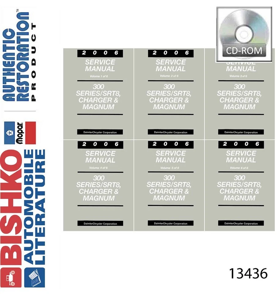 Chrysler 300 Dodge Charger SRT8 2006 Magnum Shop manual de reparación CD Foto 1 de 1