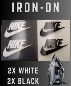 👕 2" Nike Iron-On Transfers (4-Piece Set) - Picture 1 of 2