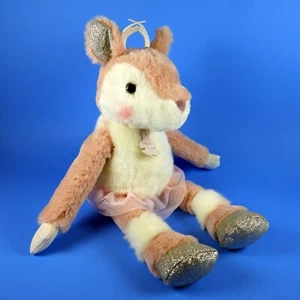Rentier Plüsch Histoire d'Ours rosa Ballerina Doudou Compagnie Stofftier 9 Zoll - Bild 1 von 9