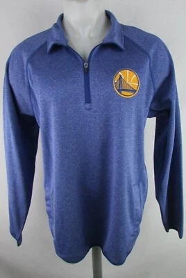 Golden State Warriors NBA Men's G-III 1/4 Zip Logo Pullover Sweatshirt - Image 1 of 4