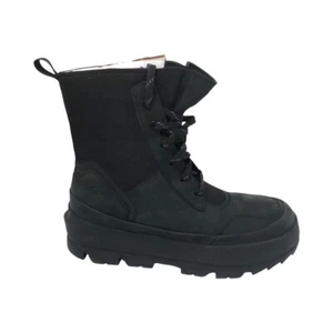 UGG Women's The UGG Lug Combat Boots Black White Sand Moss Green 1143833 - Picture 1 of 18