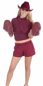 Adult Boxer Shorts Burgundy Adult Halloween Costume Accessory - Picture 1 of 1