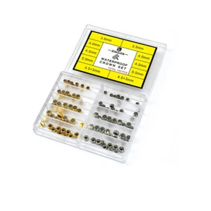 100x Reloj Impermeable Coronas Repuestos Reparaciones Piezas Relojeros 3.5mm - 5mm Juego Nuevo - Imagen 1 de 4