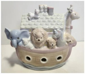 Arche Noah Sparschwein 1995 (Enesco Precious Moments) LN Vintage Porzellan mit Stecker - Bild 1 von 7