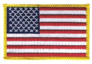 USA Aufnäher Flaggen Fahnen Patch Aufbügler 8x6cm - Picture 1 of 1