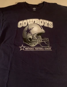 DALLAS COWBOYS * Ropa Auténtica * Camiseta Azul Marino XL * 100% Algodón * Usada * - Imagen 1 de 5
