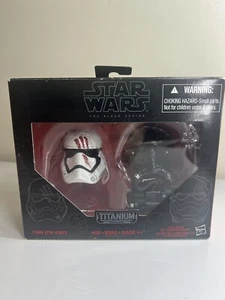Star Wars Titanium Black Series Finn and First Order Fighter Pilot Helmets #05 - Picture 1 of 6