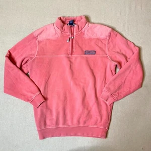 Vineyard Vines Sudadera Mujer XS Rosa Algodón Acanalado Logo Simulado Cuello Cuarto Cremallera - Imagen 1 de 15