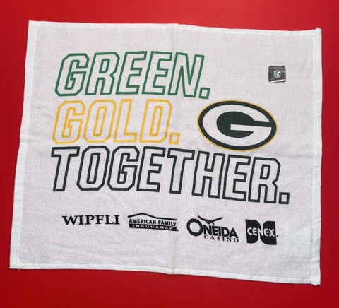 GREEN BAY PACKERS 2021 Playoff Game Lambeau Field Rally Towel NFL Football SGA Cover