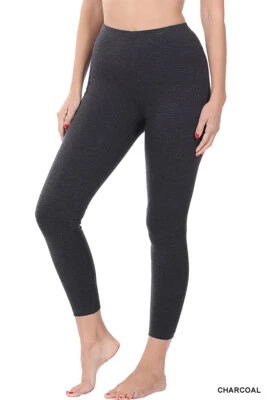 Women's Cotton Leggings Light Workout Yoga Pants Comfort Soft Stretch S-XL - Image 1 of 2