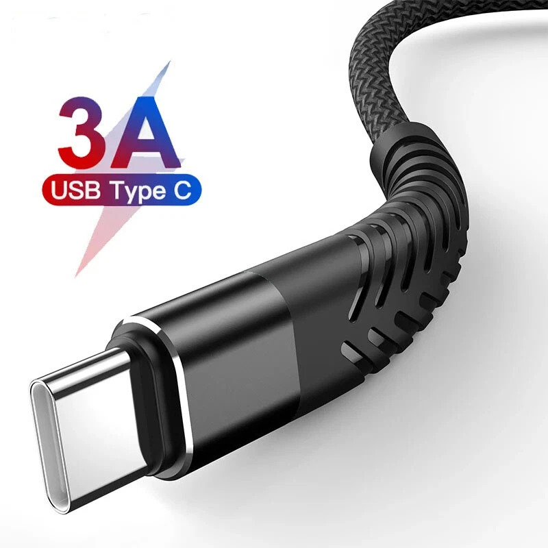 Braided USB Type-C USB-C to USB-A Fast Charge Cable Cord Charger Charging Sync - Image 1 of 4