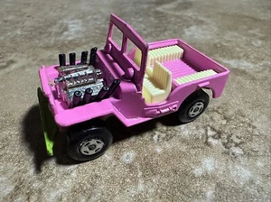 Vintage 1971 Matchbox Lesney Superfast No. 2 Jeep Hot Rod -Pink/Green - England - Picture 1 of 16