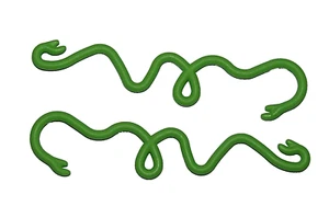 Playmobil 2 Zoo Jungle Creeping Light Green Vines Vegetation - C41 - Picture 1 of 2