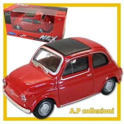 modellino auto scala 1/43 fiat 500 cinquecento macchinina modellini  della welly - Immagine 1 di 4