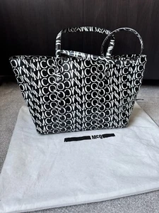 MCQ By Alexander McQueen Repeating Logo Leather Tote Bag - Picture 1 of 9