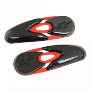 Alpinestars Toe Sliders SMX-R/1/2/4/5/WP/Stella/Supertech (Super) - Red/Black - Picture 1 of 1