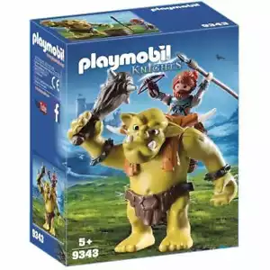 Playmobil 9343 Knights - Troll géant et soldat nain neuf - new - Foto 1 di 3