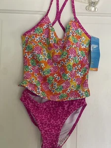 Girls Size 10 Speedo Swimsuit Set - Picture 1 of 8