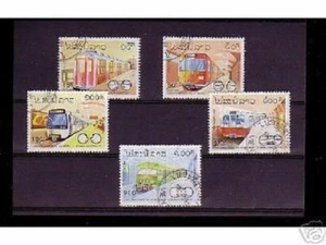 0839++LAOS SERIE TIMBRES TRAINS N°4 - Imagen 1 de 1