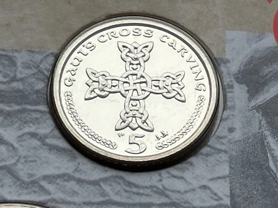 2001 ISLE OF MAN BRILLIANT UNCIRCULATED FIVE 5 PENCE COIN BU - Image 1 of 4