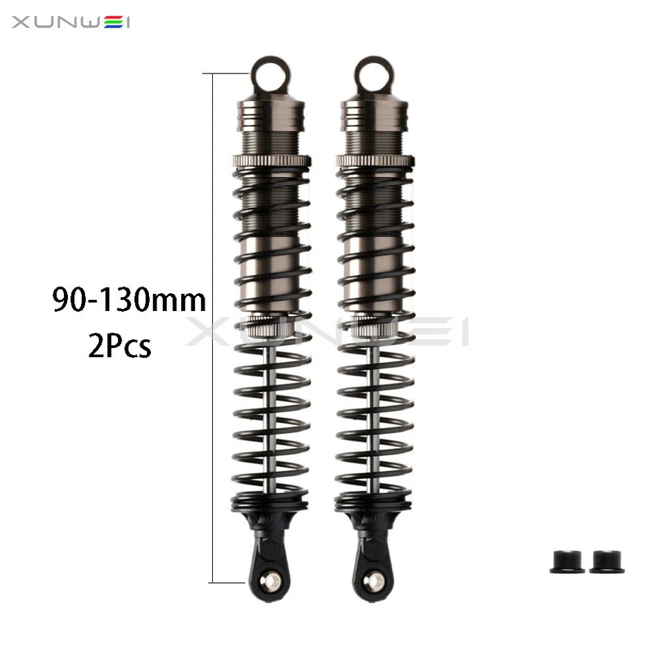 2pcs 80-110mm 90-130mm Oil Shock Absorbe For RC 1/8th Truck HSP Himoto Redcat - Image 1 of 1
