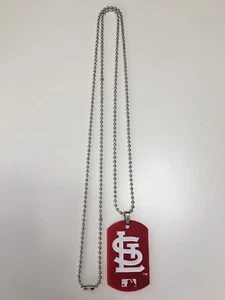 ST. LOUIS CARDINALS MLB SPORTAGZ FLEXIBLE DOG TAG NECKLACE FOREVER COLLECTIBLES - Picture 1 of 3
